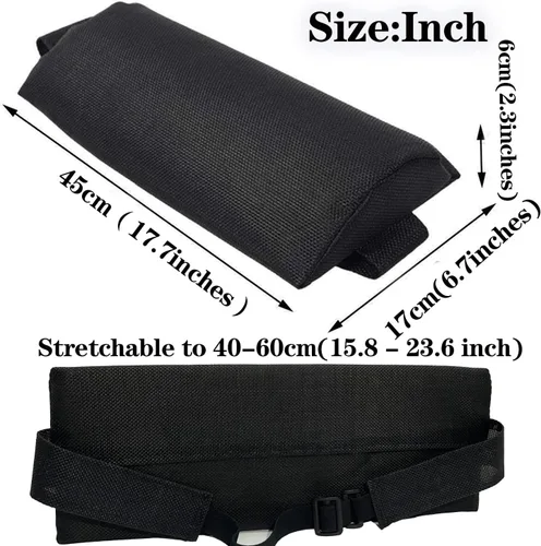 Miniatura 2 de Ostlttyn Almohada para la cabeza para silla de gravedad cero, silla reclinable, cojín grande de gravedad cero con banda elástica ajustable, almohada