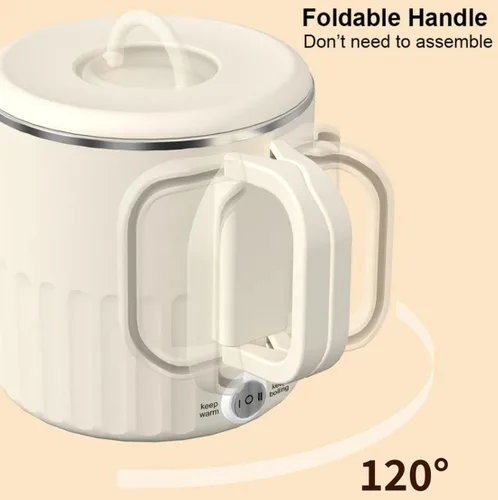 Miniatura 8 de Hervidor eléctrico para agua hirviendo, café, leche, tetera plegable, calentador de agua para viajes en casa, hervidor de agua plegable