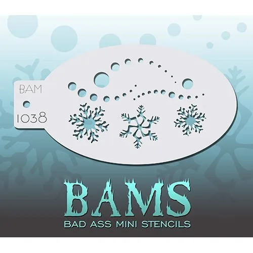 Bad Ass Snowy Mini Stencil BAM1038