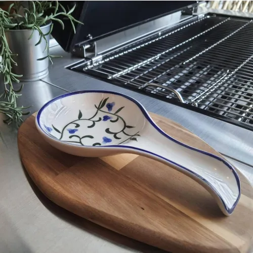Miniatura 5 de Lindo soporte para cucharas de cerámica grande para encimera de cocina, estufa, resistente al calor, apto para lavavajillas, soporte para utensilios