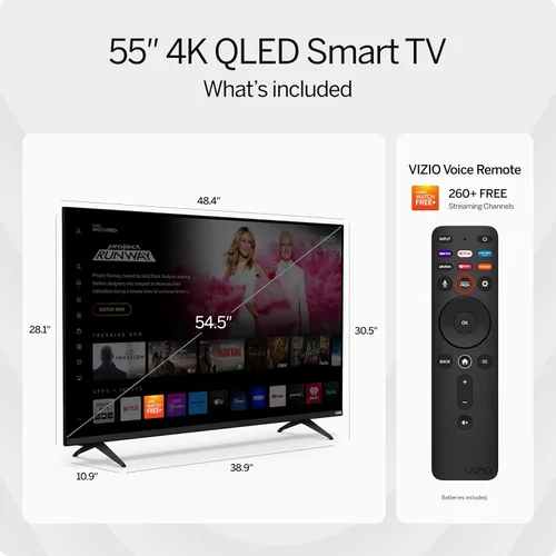 Miniatura 4 de VIZIO Smart TV 4K QLED HDR de 55 pulgadas serie M con control remoto de voz, Dolby Vision, HDR10+, compatibilidad con Alexa, VRR con AMD FreeSync
