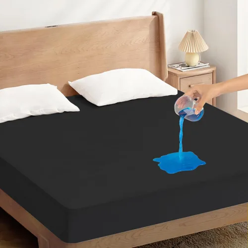 Miniatura 8 de Protector de colchón Twin impermeable, funda protectora de colchón tamaño Twin para cama de niños, sábana bajera suave y transpirable para cama