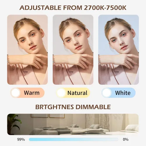 Miniatura 4 de FG-620L - Lámpara de pie LED para esteticistas, luz de tatuaje, lámpara de maquillaje LED, lámpara de luna facialista, iluminación para belleza