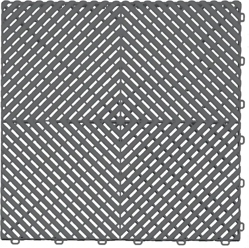 Miniatura 42 de Swisstrax Ribtrax PRO Azulejos Entrelazados para Piso de Garaje, 15.75 x 15.75 Pulgadas, Negro Azabache, Juego de 24 Piezas
