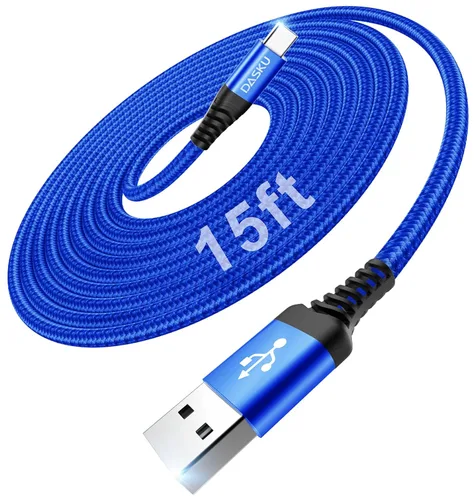 Miniatura 9 de Cable USB C a USB C extra largo de 100 W [paquete de 15 pies/2 unidades] Cable de carga rápida compatible con iPhone 17/17 Pro Max, iPhone 16 Negro