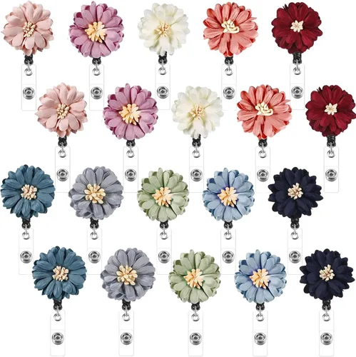 Miniatura 8 de Boao 10 soportes retráctiles para tarjetas de identificación con clip de cocodrilo con clip de cocodrilo para tarjetas