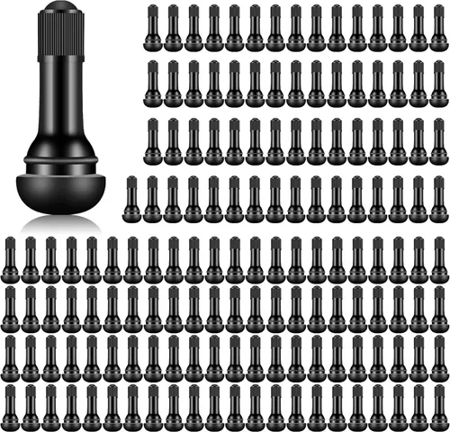Miniatura 9 de 100 piezas TR412 TR413 TR414 tapas de válvula de neumático de goma negra, válvulas a presión, adecuadas para agujeros de llanta de 11.5 mm