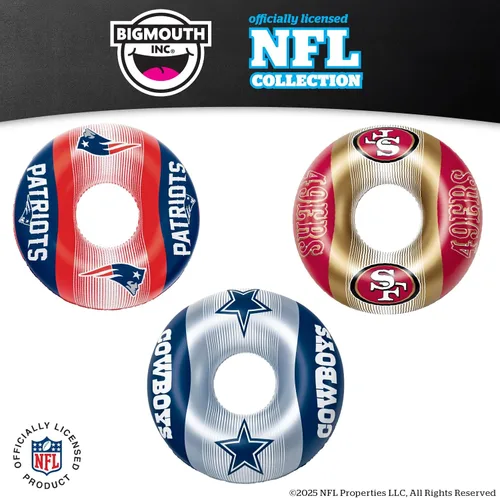 Miniatura 6 de BigMouth - Flotadores inflables para piscina de 36 pulgadas, con licencia oficial de la NFL, tubo interior para adultos y adolescentes