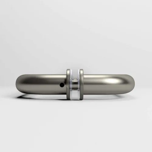 Miniatura 6 de SUNNY SHOWER Tirador tubular de puerta de ducha de vidrio espalda con espalda de 8 pulgadas para puerta corrediza de vidrio sin marco, acero