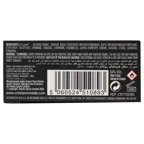 Miniatura 8 de Cristiano Ronaldo CR7 Game On - Fragancia aromática para hombres - Aroma amaderado y seductor - Esencia tropical y densa - Una estética oscura