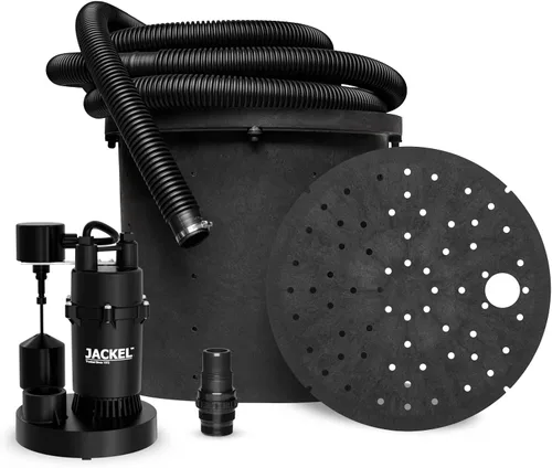 JACKEL Kit de bomba de inundación utilitaria de 1/4 HP