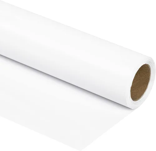 Miniatura 48 de RUSPEPA Papel de regalo negro de color sólido, mini rollo, para bodas, cumpleaños, fiestas, felicitaciones y vacaciones, 17 pulgadas x 32.8 pies