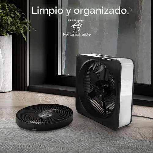 Miniatura 4 de Vornado Modelo 80 Ventilador Eléctrico de Caja de Alta Velocidad con Rejilla Removible, 5 Ajustes de Velocidad, Flujo de Aire Potente, Circulación