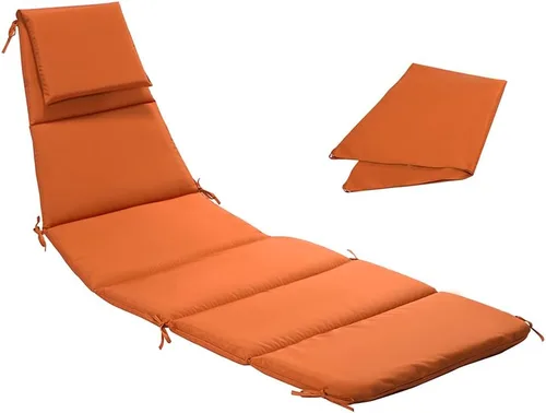 Miniatura 7 de Cojín de repuesto y paraguas para silla colgante al aire libre para tumbona colgante hamaca Caqui