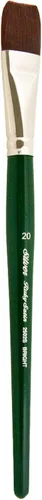 Miniatura 10 de Silver Brush Limited 2502S - Cepillo brillante satinado rubí para acrílicos fluidos y fluidos, tamaño 6, mango corto