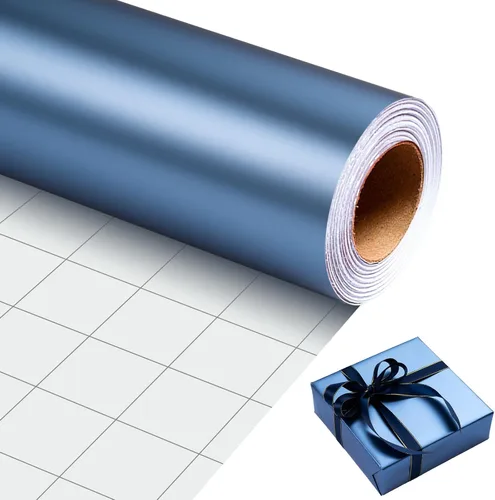 Miniatura 31 de Homeral Rollo de papel de regalo Jumbo de 30 pulgadas x 32.8 pies, color azul rey metálico para Navidad, cumpleaños, vacaciones, boda, baby shower