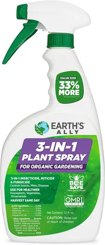 Miniatura 10 de Earth's Ally Spray 3 en 1 para plantas concentrado de 8 onzas para plagas y enfermedades – insecticida orgánico, fungicida, miticida – Listado OMRI