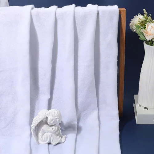 Miniatura 3 de Edredón blanco de 63 pulgadas, 2 yardas, guata de poliéster de bateo, relleno de fibra, tapicería, relleno de fibra para costura, almohadas, cojín