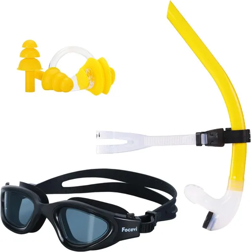 Miniatura 9 de Snorkel de natación para natación de vueltas, sin ruido fuerte de gorgoteo, no lastima la frente, no se desliza, entrenamiento de esnórquel frontal