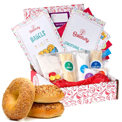 Baketivity Kids - Juego de hornear para niños, kit de suministros para fiestas de comida para adolescentes, lecciones de cocina esenciales para el