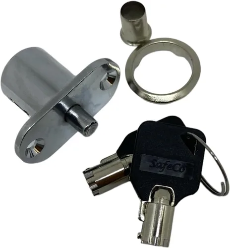 Miniatura 3 de Cerraduras tubulares de émbolo para armarios y vitrinas SafeCo Brands de alta seguridad (llave similar)