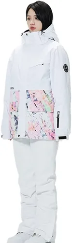 Miniatura 3 de Chaqueta y pantalones de esquí para mujer, impermeables, resistentes al viento, traje de nieve aislado, abrigo de snowboard