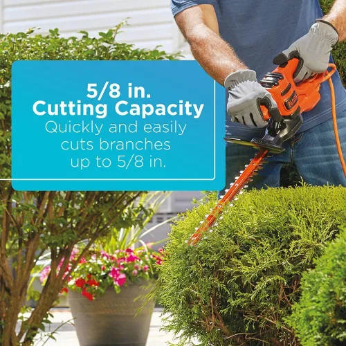 Miniatura 3 de BLACK+DECKER Cortasetos eléctrico, 17 pulgadas (BEHT150)