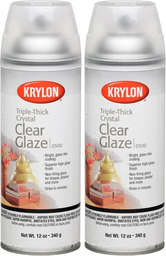 Miniatura 15 de Krylon I00500A07 - Aerosol de esmalte transparente triple grueso, 12 onzas, alto brillo