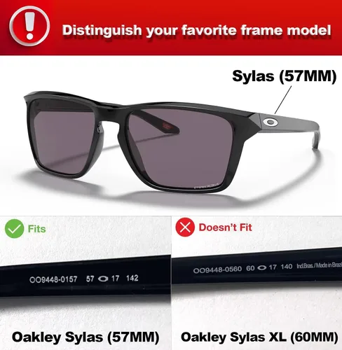 Miniatura 4 de Lentes Polarizadas De Reemplazo Para Oakley Sylas Gafas De Sol OO9448 2.244 in - Multicolor
