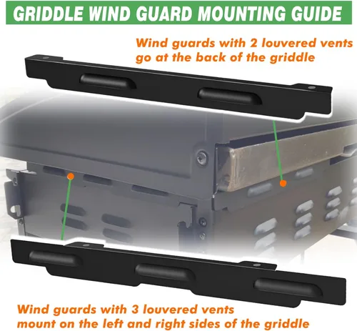 Miniatura 3 de Protección de viento para parrilla Blackstone de 28 pulgadas, pantalla de viento magnética de acero inoxidable para parrilla Blackstone, accesorios