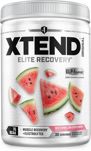Miniatura 12 de XTEND Original BCAA - Polvo de Frutas Knockout Punch Bebida de recuperación muscular post entrenamiento sin azúcar con aminoácidos 7 g de BCAA