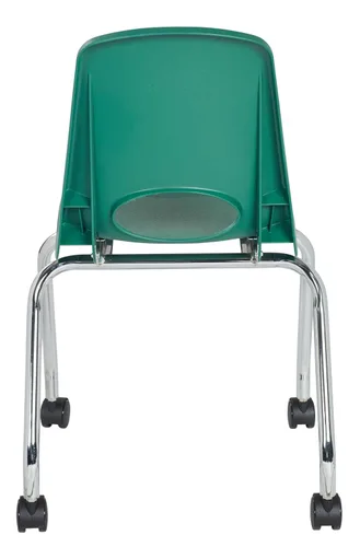 Miniatura 9 de FDP - Silla escolar móvil de 18 pulgadas con ruedas para niños, adolescentes y adultos, asiento ergonómico para aprendizaje en casa, aula u oficina