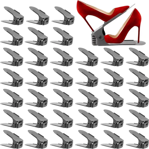 Miniatura 14 de Neprock Organizador de Ranuras para Zapatos, Organizador de Almacenamiento de Zapatos Estante para Zapatos para Organización de Closet, Organizador