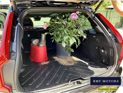 Miniatura 5 de Alfombrillas de coche + forro de carga compatibles con Nissan X-Trail E-Power 2021-2023 de 5 asientos, color negro, juego completo delantero