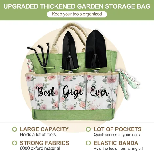 Miniatura 2 de Regalos para el día de la madre Gigi, kit de jardinería Gigi regalos de nietos, herramientas de jardinería floral y herramientas de jardín
