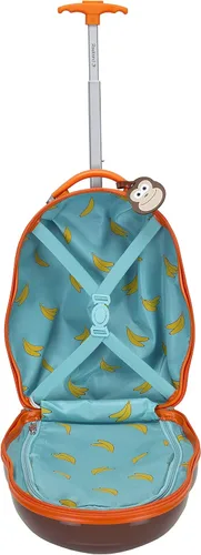 Miniatura 6 de Rockland - Maleta infantil giratoria con exterior rígido de policarbonato, Monkey), B02-MONKEY