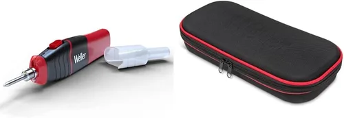 Weller Soldador inalámbrico de 6 W/8 W, funciona con pilas AA - WLIBAK8 - con estuche de almacenamiento de soldador de lado duro