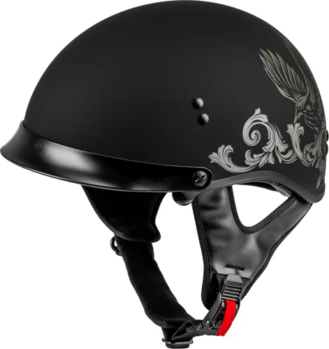 Miniatura 19 de GMAX Medio casco de retribución HH-65 - Aprobado por FMVSS 218