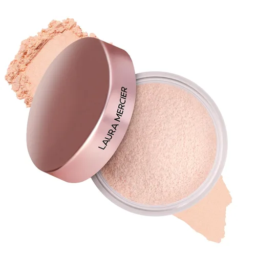Miniatura 23 de Laura Mercier Polvo fijador translúcido suelto sin talco, ultra difuminado, desgaste hidratante de 16 horas, acabado natural, infusión de ácido
