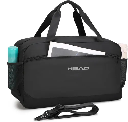 HEAD Bolsa de viaje impermeable de 40L para hombres, bolsas deportivas grandes para gimnasio, fitness, fin de semana durante la noche, bolsa de