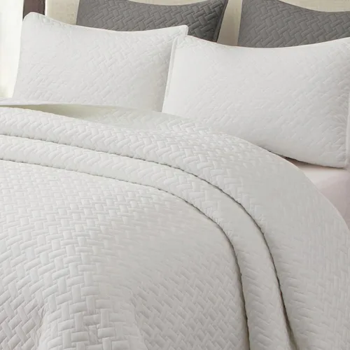 Miniatura 19 de EMME Colchas Juegos de Ropa de Cama Tamaño Queen Colcha Azul Marino, Juego de Cama Suave y Ligero Prelavado, Cubrecama de Microfibra Reversible