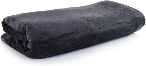 Mintra Home Manta – Super suave, 100% poliéster (negro, 51 x 60 pulgadas (XS)) manta ligera y cálida de forro polar, funda de cama, funda de sofá