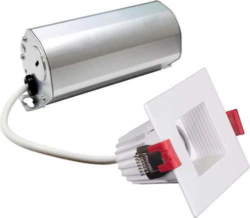 Miniatura 2 de NICOR Lighting - Foco empotrable LED cuadrado de 2 pulgadas con deflector en blanco, 2700K (DQD211202KWHBF)