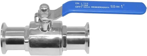 Miniatura 2 de Beduan Válvula de bola de tres abrazaderas de 1.5 pulgadas, válvula sanitaria de acero inoxidable para cerveza casera, elaboración de cerveza