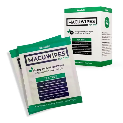 Miniatura 8 de MacuHealth MacuWipes Sensitive - Toallitas de párpados prehumedecidas para ojos secos, adoloridos y arenosos, sin alcohol, fórmula sin enjuague