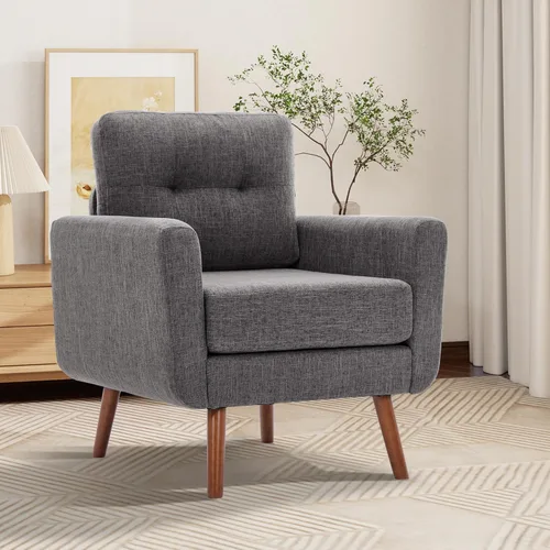 Miniatura 51 de Tbfit Sofá en Forma de L, Sofás Seccionales Modernos de Mediados de Siglo de 80" de Ancho, Sofás de 3 Plazas con Chaise Lounge Amplio, Sofá Beige