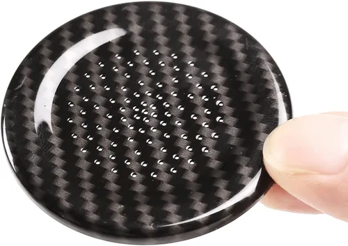 Miniatura 9 de YIWANG ABS cubierta del micrófono del techo del coche decoración pegatinas para Land Rover Defender 110 2020-2022 Auto Accesorios (fibra de carbono)