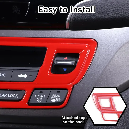 Miniatura 5 de Funda de Marco para Botón de Modo de Aire Acondicionado de Consola Central para Honda Pilot 2016-2022/ Honda Ridgeline 2017-2023/ Honda Passport