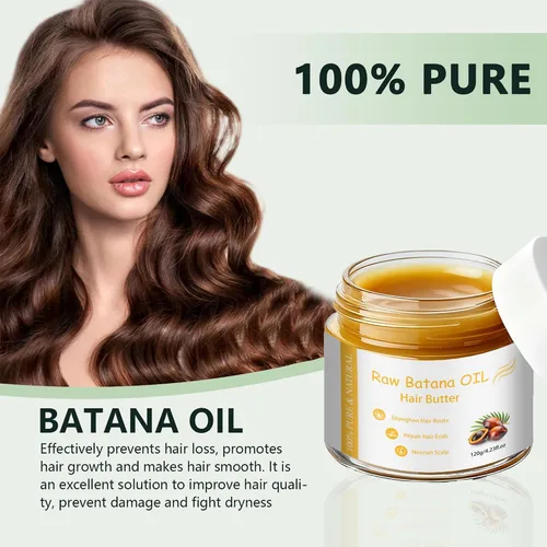 Miniatura 2 de AZURE Aceite de batana 100% natural para el crecimiento del cabello, mascarilla orgánica para cabello crudo de Honduras que previene la pérdida