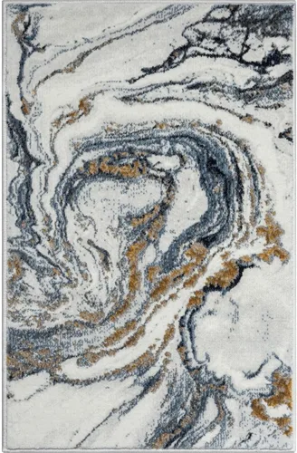 Miniatura 7 de LUXE WEAVERS - Alfombra abstracta de efecto mármol azul 2x3